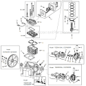 Page B Diagram and Parts List for CIQ71083V 1999 Campbell Hausfeld Compressor